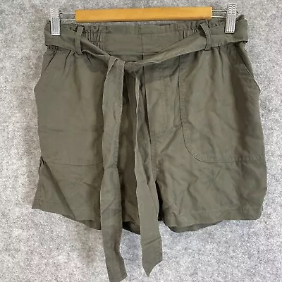 $17.50 • Buy Forever New Women's Designer Boho Elastic Waist Paper Bag Cargo Shorts 8/XS (835