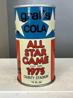 VINTAGE 1975 All-Star Game Milwaukee Brewers County Stadium Cola Can AIR SEALED • $5.99