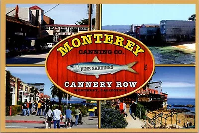 Cannery Row Monterey California Historic Buildings Sardines Collage Postcard • $5