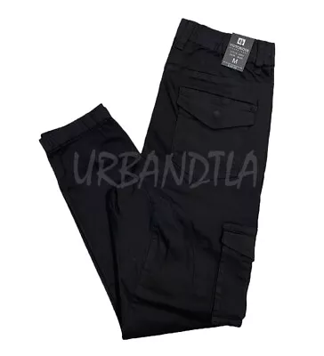 Men's Drop Crotch Twill Cargo Jogger Pants Camo Cargo Pants S-5XL • $32.88