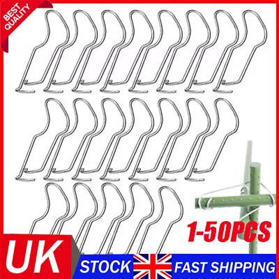 1-50X Plant Connecting Buckles Vegetable Trellis Wire Clip Plant Cages Connector • £13.99