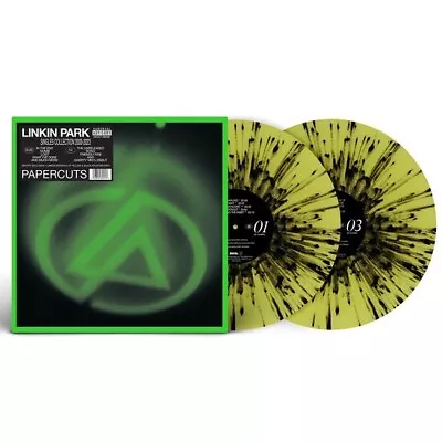 Linkin Park Papercuts Limited Edition Spotify Yellow & Black Splatter Vinyl 2lp • £149.95