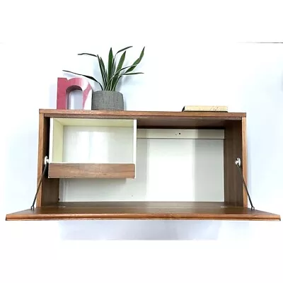 Beaver And Tapely Midcentury Wall Mounted Unit With Internal Sliding Display • £169