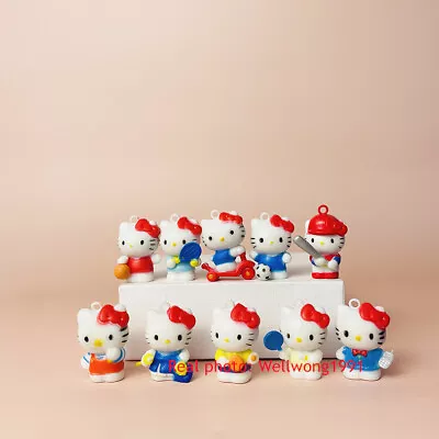 10pcs Hello Kitty Figure Toy Kids Cake Toppers Ornament Mini Size Kids Gift • $10.62