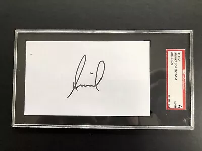 Annika Sorenstam Signed Index Card LPGA Legend Autograph SGC • £28.88