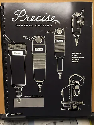 Vtg Precise Products Catalog Grinder Millers Power Quills Milling Machine Tools • $62.98