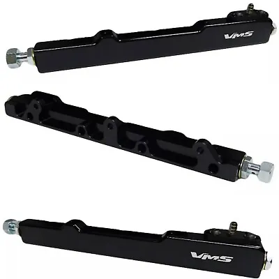 Black High Flow Fuel Rail For Honda Civic And Acura Integra B16 B17 B18 B20 CRV • $74.95