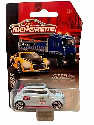 Majorette Fiat 500 Icon Blue Diecast Toy Car 1:64 Street Cars Multipack New • £9.49