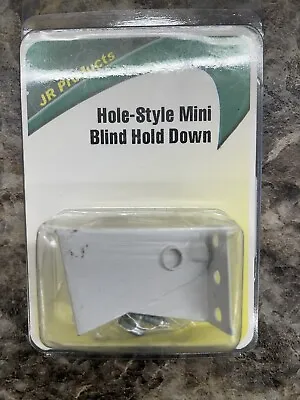 JR Products 81625 RV Camper Hole Style Mini Blind Hold Downs White 2 Pack • $2.40