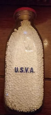 Milk Bottle USVA United States Veterans Administration 1 Quart • $19.99