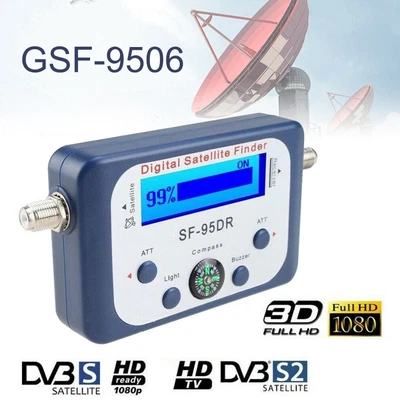 £12.46 • Buy Digital LCD Satellite Finder Satfinder TV Signal Strength Meter Dish Compass