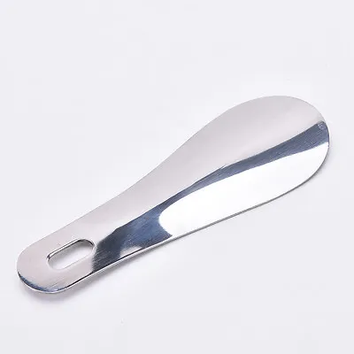 1X NEW 1SPm 4  Stainless Steel Metal Shoe Horn Lifter Shoe Spoon R-=m • $3.02
