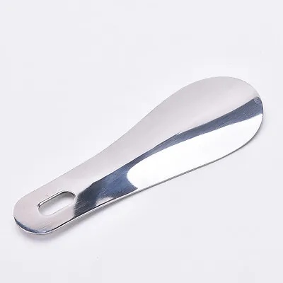 1X NEW 1SPm 4  Stainless Steel Metal Shoe Horn Lifter Shoe Spoon R_~~ • $6.97