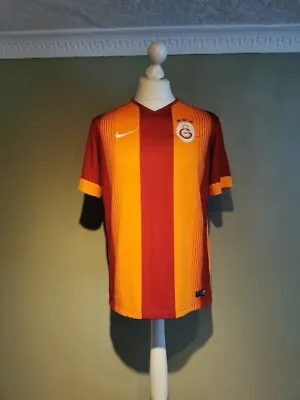 MEN'S GALATASARAY AS 2014/2015 HOME SOCCER FOOTBALL SHIRT JERSEY SIZE Medium Vgc • £28.19