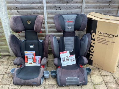 £50 • Buy 2 X Diono Monterey Expandable Child Car Seat Booster, ISO Fix ISOFast + Cupholds