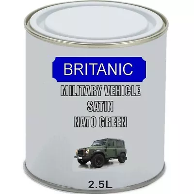 Military Vehicle NATO Green Paint. Satin Finish - BS285. 2.5litres. • £32