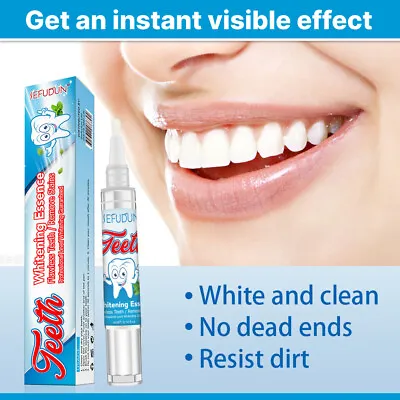 $14.90 • Buy Instant Tooth Whitening Pen Teeth Clean Gel White UV Dental Bleach Oral Strength