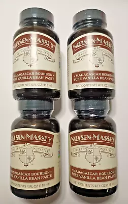 4 X 4 OZ JARS Nielsen Massey Madagascar Bourbon Vanilla Bean Paste - SHIPS FREE! • $65