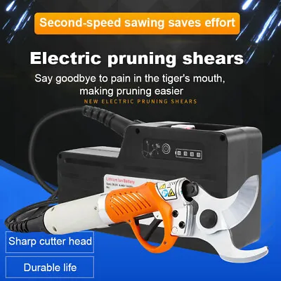 45mm Electric Garden Tree Pruning Shear Scissors Branch Cutter Trimmer Hand Tool • £379.99