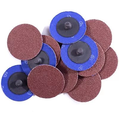 50PCS 2 Inch 80 Grit Aluminum Oxide Roll Lock Die Grinder Sanding Grinding Disc • $17.99