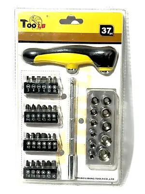 37Pcs Mini Screwdriver Multi Tool Bits Set 1/4  Drive  Socket Kit • $9.99