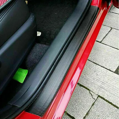 4PCS Black Rubber Door Scuff Sill Cover Panel Step Protector For Car Accessories • $18.39