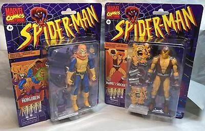 Marvel Legends Series HOBGOBLIN & SHOCKER Spider-Man Retro 6” Figure • $49.99