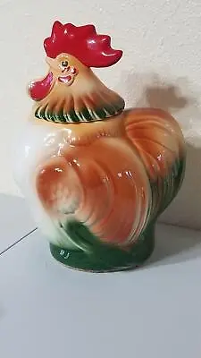 Vintage Sierra Vista Ceramic Rooster Cookie Jar Shelf I2 • $24.88