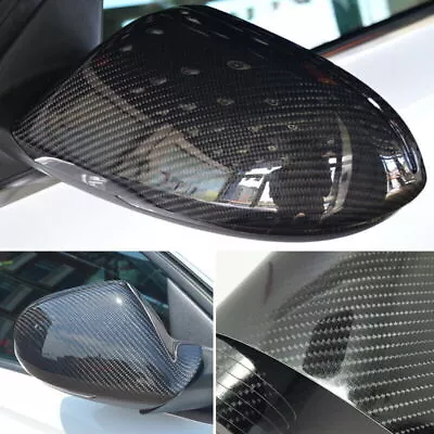 6d Super Ultra Gloss Carbon Fibre Fiber Car Vinyl Wrap Film 1.52m X 50cm Black • $15.99