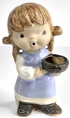 UCTCI Japan  Vase  Porcelain Bisque  Singing Girl Vintage Kitschy Decor • $9.09