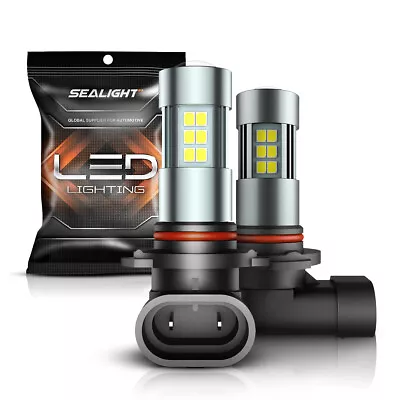 SEALIGHT 9145 9140 H10 LED Fog Driving Light Bulbs Super White 10000LM 6000K 50W • $12.34