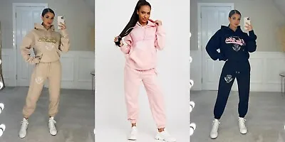 Women Hooded Oversize Baggy 2 Piece Lounge Wear Casual Set Ladies Suit Tracksuit • £19.99