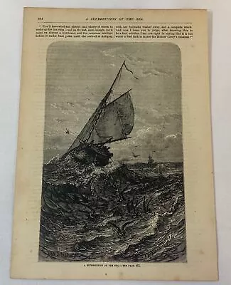 1880 Article ~ SUPERSTITION OF THE SEA ~ Mother Carey's Chickens • $8.99