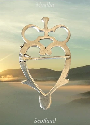£44.95 • Buy Vintage Scottish Sterling Silver Early Style Luckenbooth Brooch John Hart 