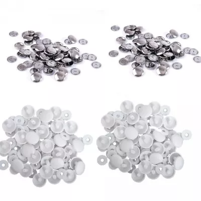 Hemline Self Cover Buttons: Plastic Top Or Metal Top 11mm To 38mm • £2.40