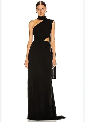 Saloni Black Honey Maxi Gown Size 8  • $480