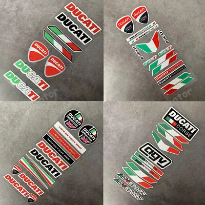 Motorcycle Fuel Tank Emblem Decal For Ducati Corse Bike Reflective Badge Sticker • $11.50