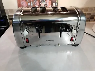 Disney 4 Slice Mickey Mouse Toaster  By VillaWare - In Great Working Cond • $64.99