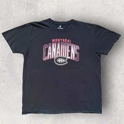 Fanatics Montreal Canadiens T Shirt Men’s XXL Black Branded Short Sleeve 2XL • $10.94