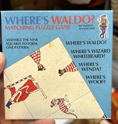 Vintage Where's Waldo Matching Puzzle Game 1991 Complete • $11