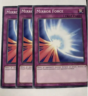 3x (M/NM) - Mirror Force YGLD-ENA37 - Common Unlimited YuGiOh ~ FAST SHIPPING! • $4.99