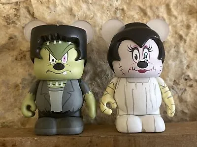 Disney Vinylmation Spooky Series 1 Mickey & Minnie Mouse Frankenstein & Bride Of • $19.99