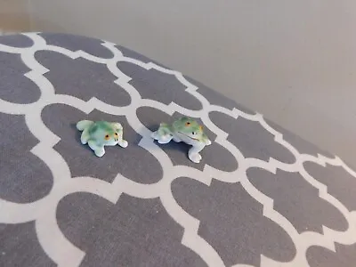 Frog Miniature Bone China Figurines Mom And Baby Hagen Renaker • $9.99