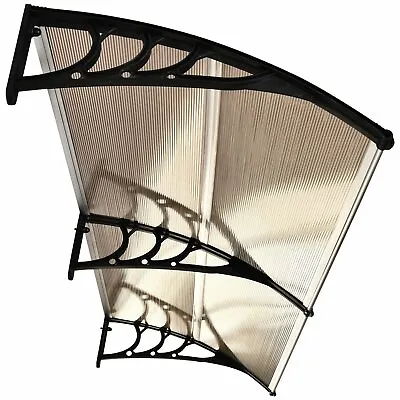 Door Canopy Awning Shelter Front Back Porch Outdoor Shade Patio Roof Rain Cover • £56.99