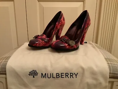 Mulberry Bayswater Loopy Leopard Shoes - Size 36 UK3 • £60