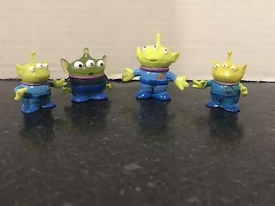 $10 • Buy Disney PVC Cake Topper / Figure Lot Of 4 ~ Toy Story Green Aliens 