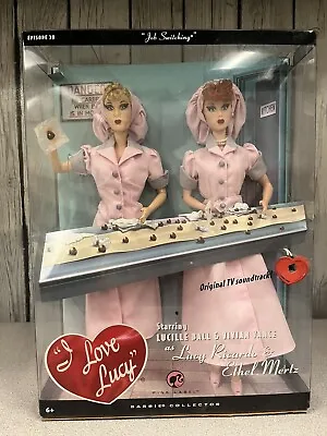 Barbie Pink Label Lucy & Ethel Dolls I Love Lucy Job Switching 2008 Mattel • $38