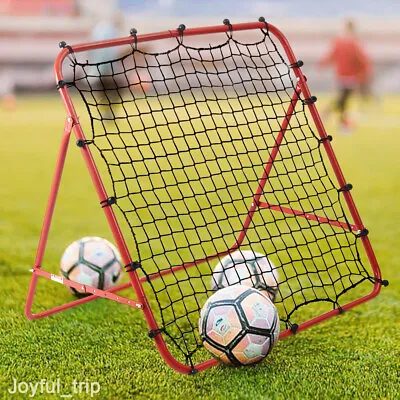 £13.95 • Buy Football Training Net Soccer Kickback Target Goal Rebounder Net For Kids Teach