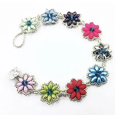 Superduo Daisy Bracelet Jewellery Making Kit Photo Instructions Multi Colour • £9.95