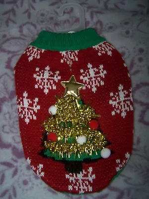 Doggy Christmas Outfits~Santa~Ugly Sweater~Small Medium~NEW • $8.99